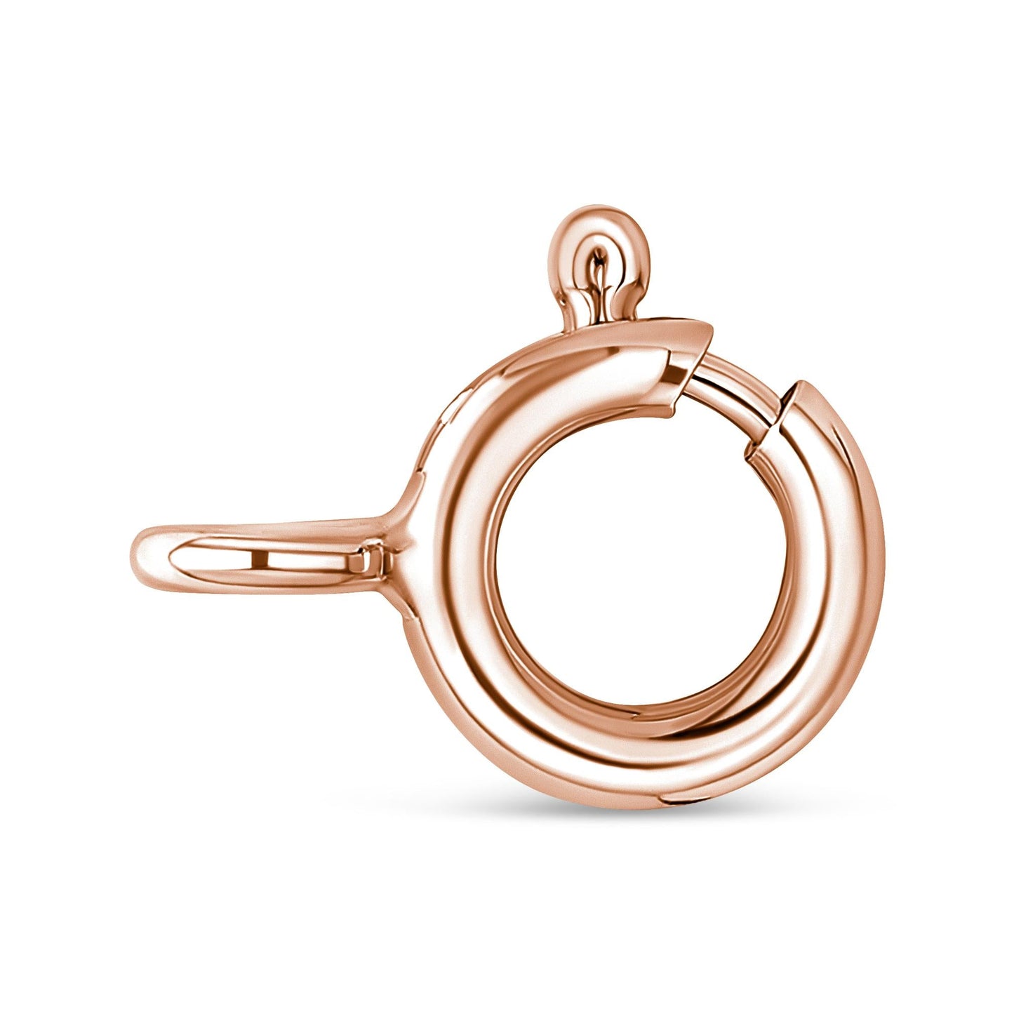 10K Rose & White Gold Plated Sterling Silver Champagne Diamond Triple Circle Necklace (1/4 CTTW, I2-I3 Clarity)