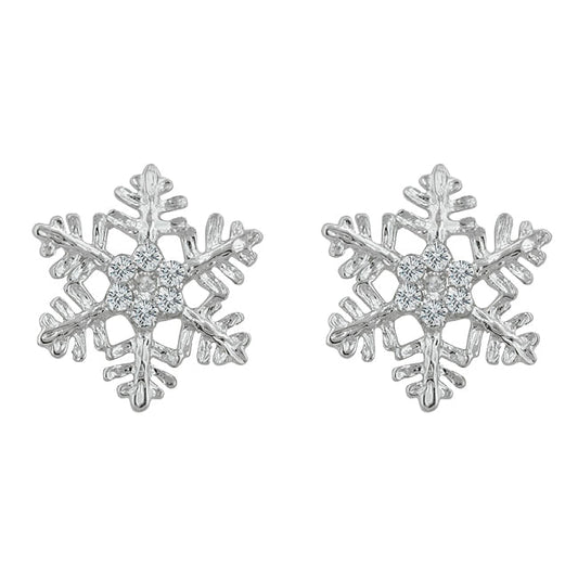 Snowflake Stud Earrings