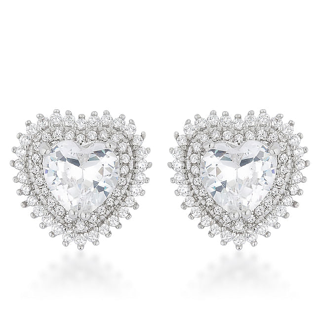 Halo Heart Earrings