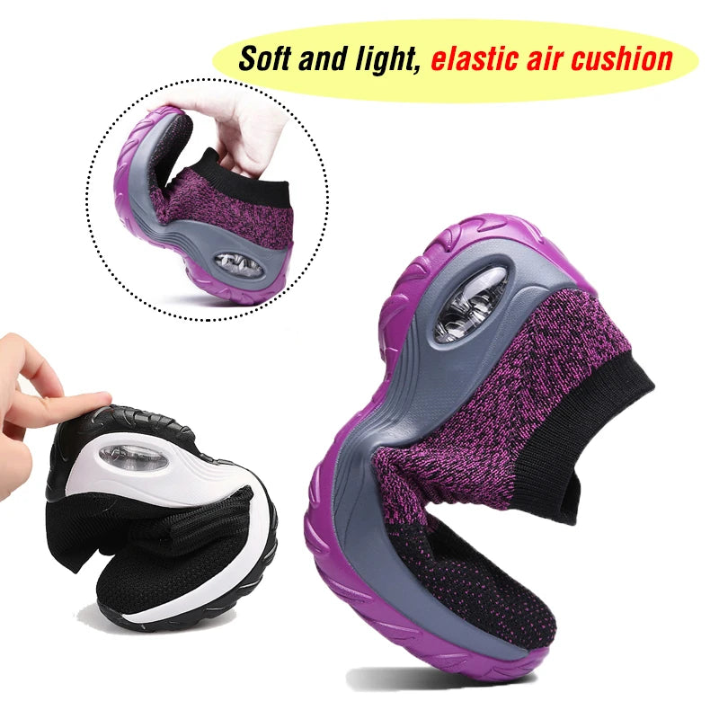 Women’s Slip-On Platform Sock Sneakers