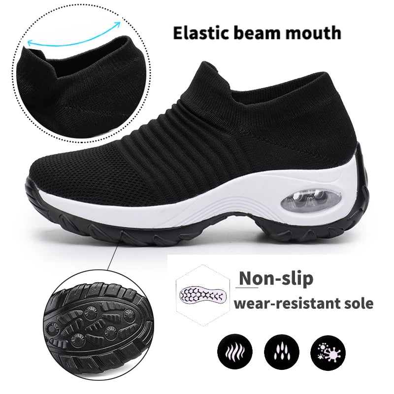 Women’s Slip-On Platform Sock Sneakers