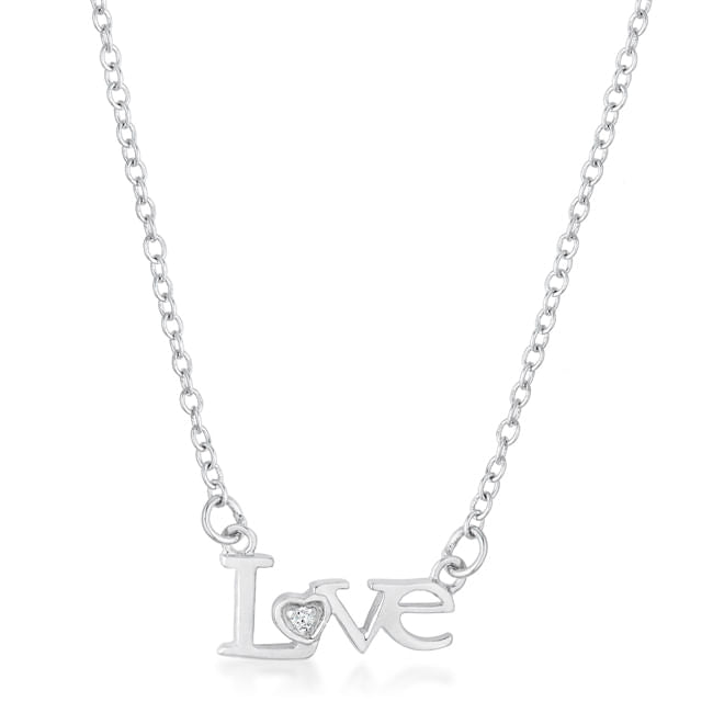 Love Script Necklace – Elegant Minimalist Pendant