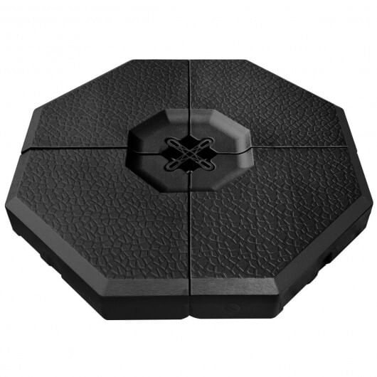 4 Pieces Patio Cantilever Offset Umbrella Weights Base Plate Set