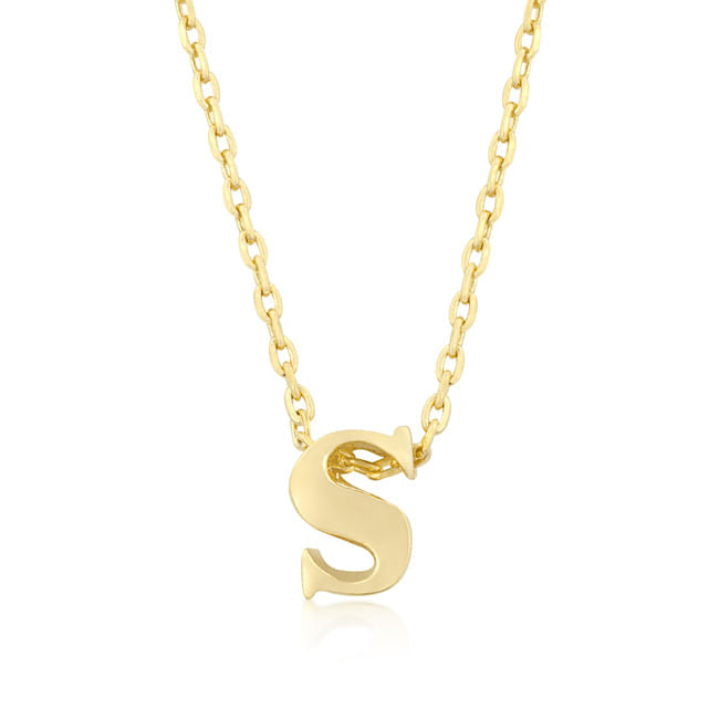 Golden Initial S Pendant