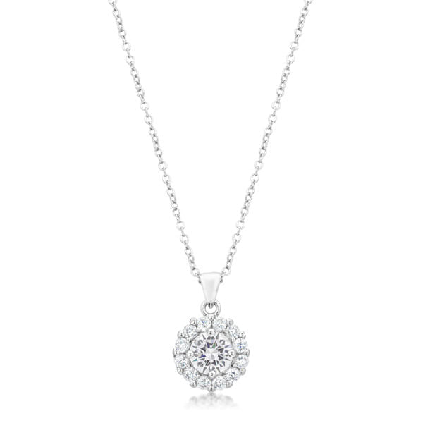 Bella Bridal Pendant in Clear