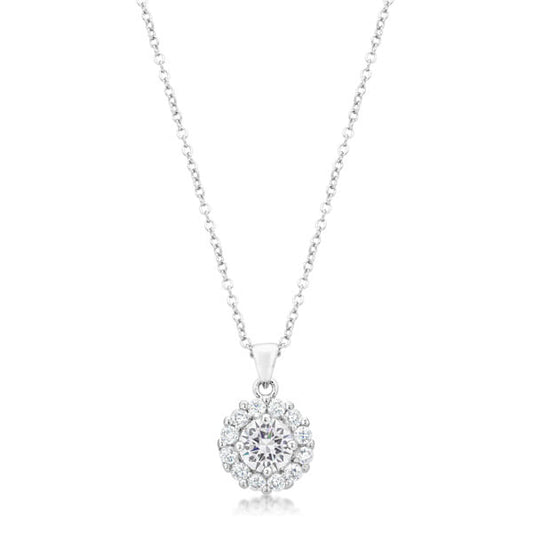 Bella Bridal Pendant in Clear