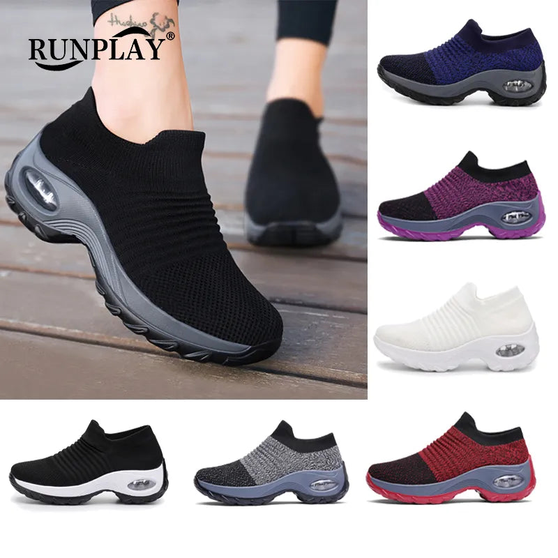 Women’s Slip-On Platform Sock Sneakers