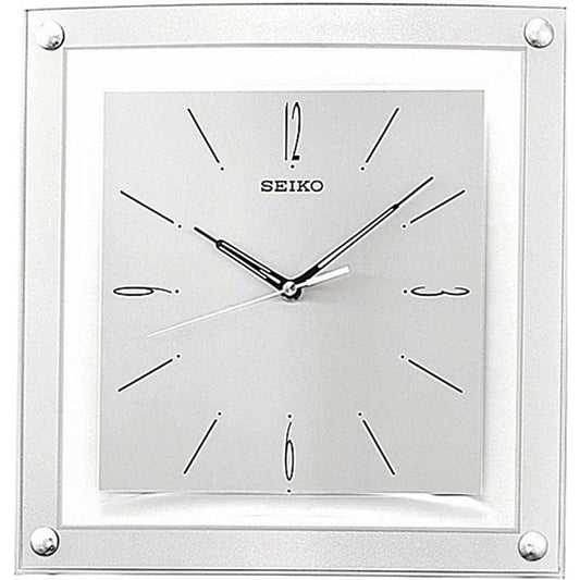 Contemporary 12.25-inch Square Quiet Analog Wall Clock
