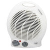 Vie Air 1500W Portable 2 Settings White Office Fan Heater with Adjustable Thermostat